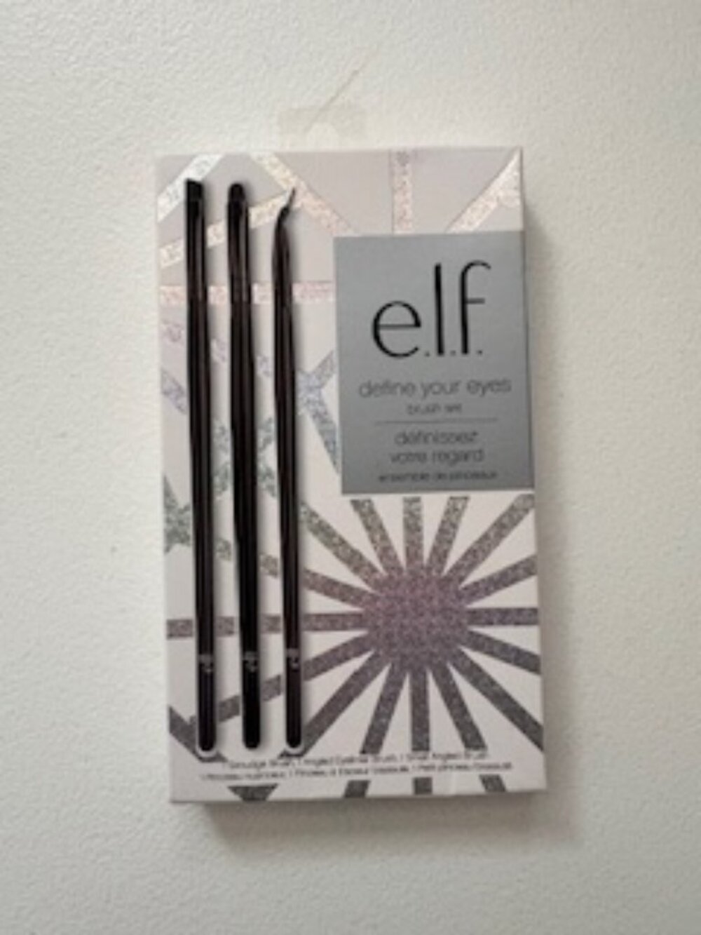 Elf Define Your Eyes Set of Three Eye Make Up Brushes - NEW IN BOX